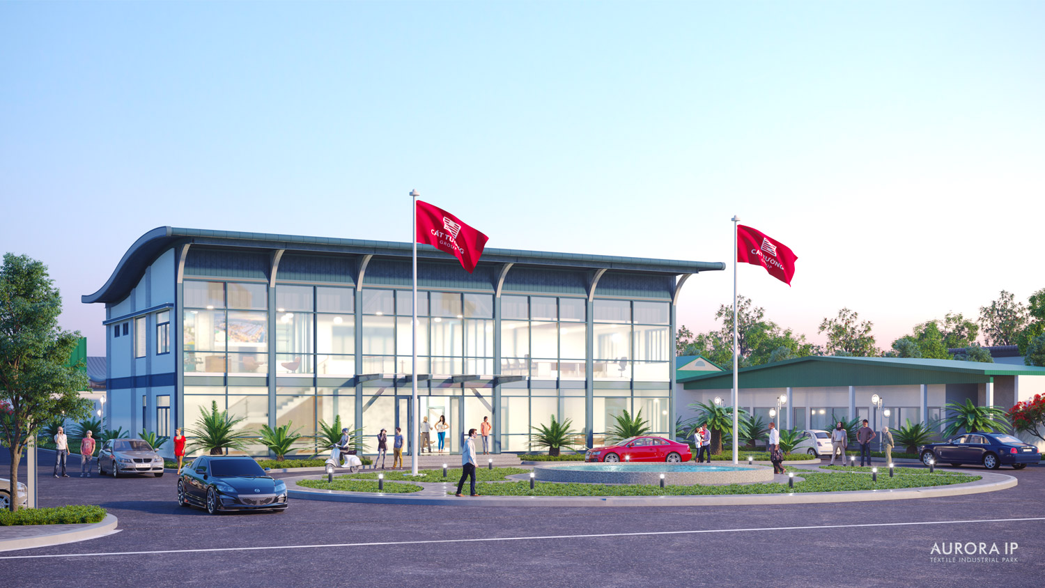Khu nhà điều hành chính